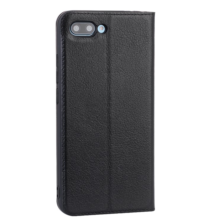 For Huawei Honor 10 View Window Genuine Leather Auto Wake Up / Sleep Stand Protective Mobile Casing - Black-2