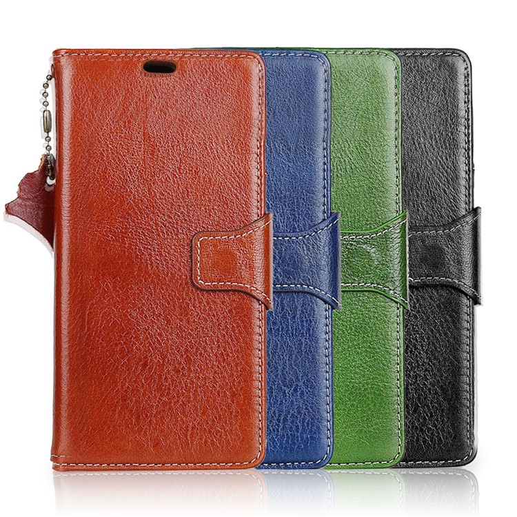 Crazy Horse Genuine Leather Wallet Flip Stand Cell Phone Cover for Huawei Y6 (2018)/Honor 7A (without Fingerprint Sensor) - Black-10