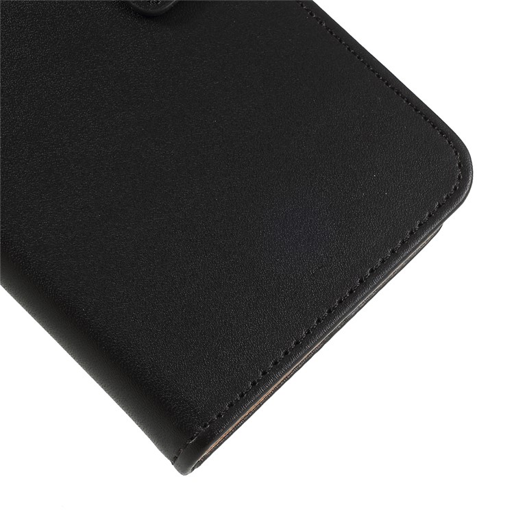 PU Leather Magnetic Wallet Cell Phone Cover with Stand for Huawei P20 Pro - Black-4