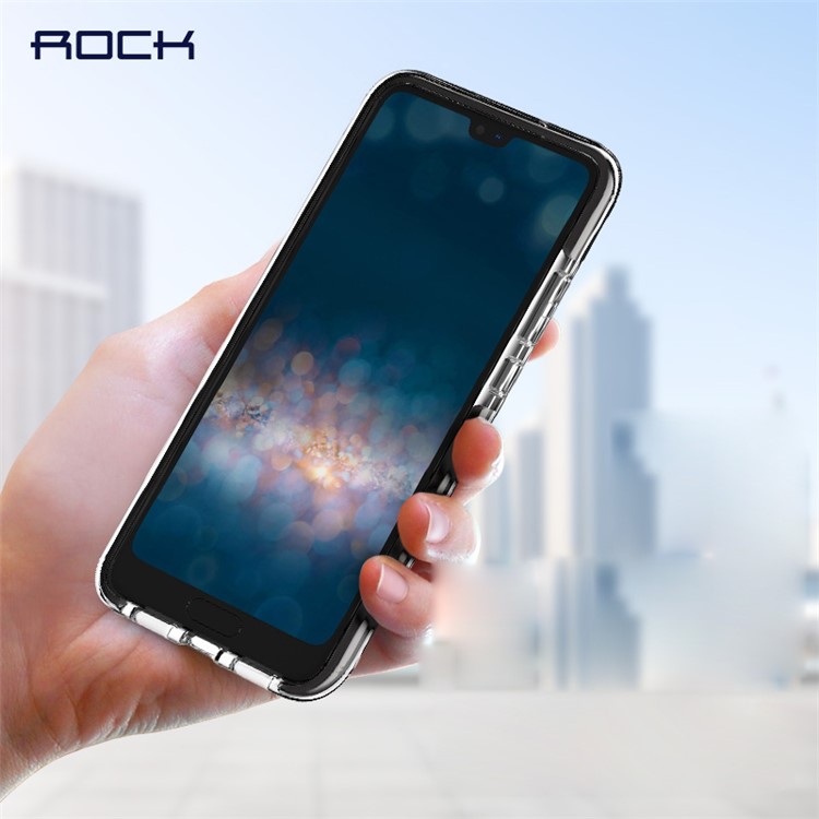 ROCK Guard Series TPU + TPE Back Phone Case for Huawei P20 - Black-2