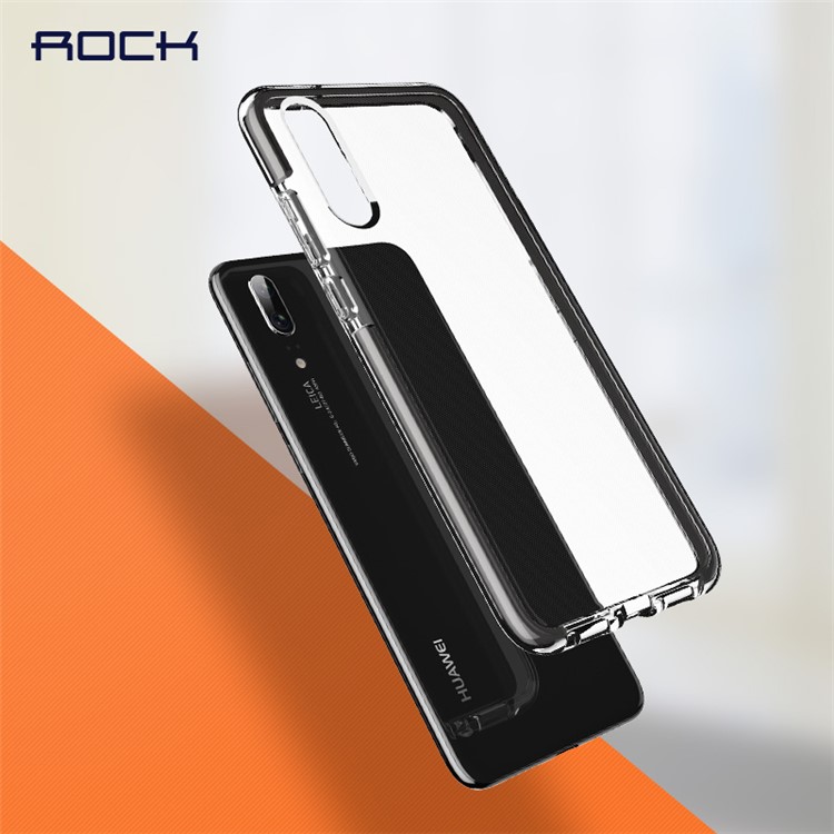 ROCK Guard Series TPU + TPE Back Phone Case for Huawei P20 - Black-3