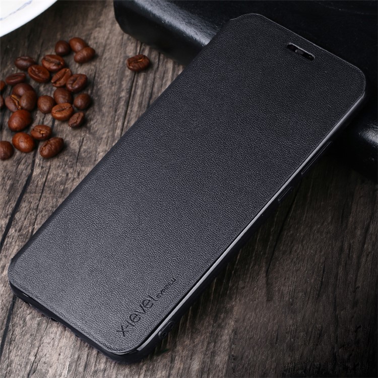 X-LEVEL Card Holder Leather Flip Case for Huawei P20 - Black-2