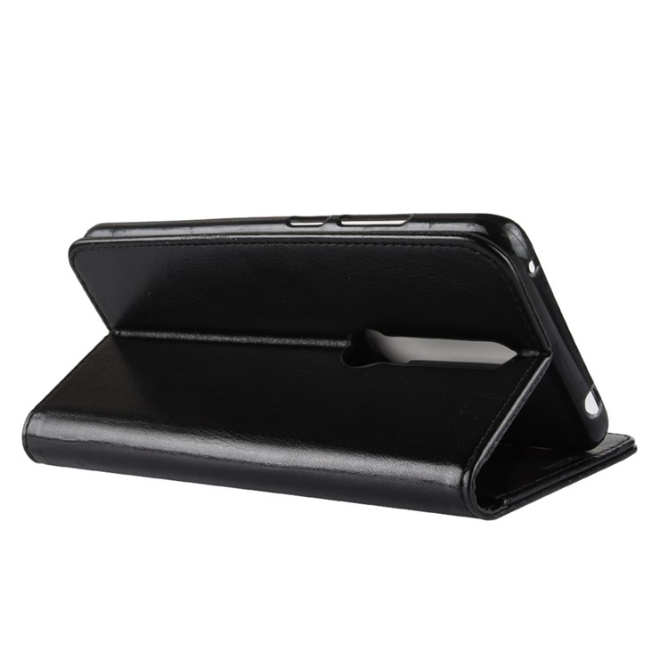 Crazy Horse Texture Wallet Stand Leather Case for Huawei Mate RS Porsche Design - Black-7