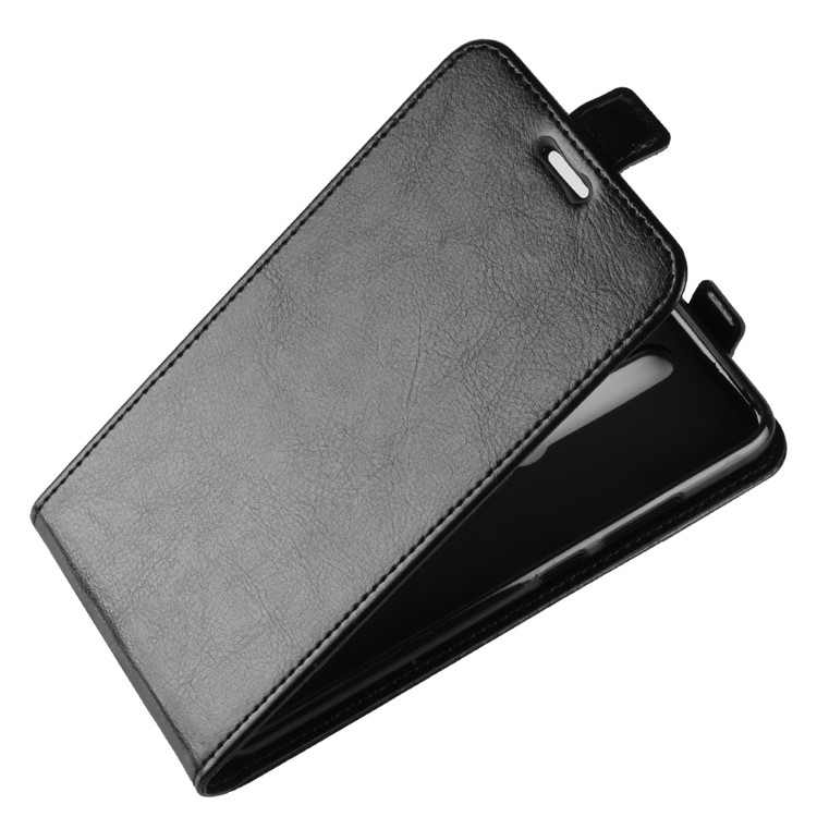 Crazy Horse Vertical Flip Card Holder Leather Case for Huawei Mate RS Porsche Design - Black-4