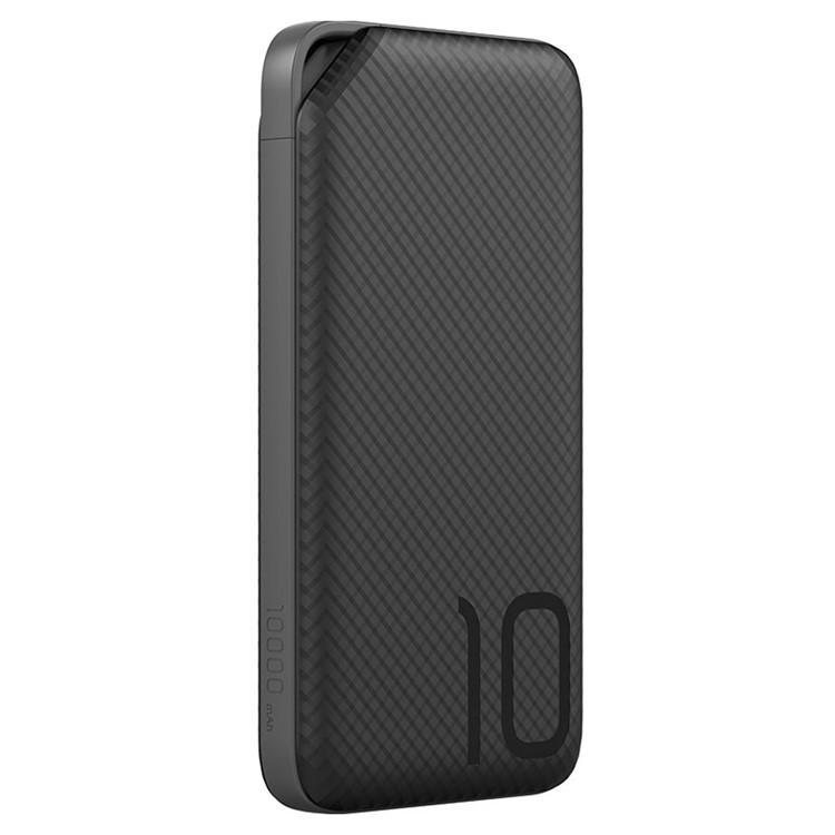 HUAWEI HONOR AP08QL 10000mAh Type-C Micro USB Dual Input Fast Charge Backup Battery Charger with LED Indicator Light for Huawei Mate 9 Pro/Huawei P9 Plus Etc - Black-2