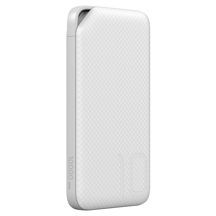 HUAWEI HONOR AP08QL 10000mAh Dual Input Type-C + Micro USB Fast Charge Power Bank for Huawei Mate 9 Pro/Huawei P9 Plus Etc - White-2