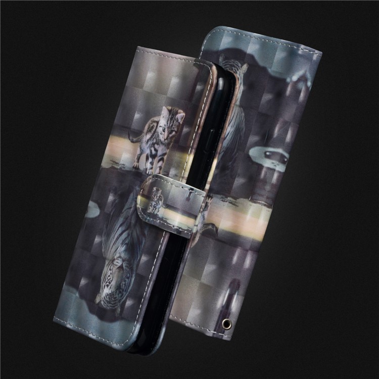 For Huawei P20 Pattern Printing Wallet Leather Stand Mobile Case - Cat-5