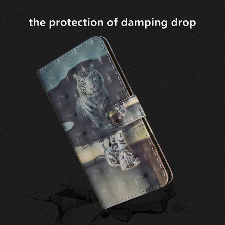 For Huawei P20 Pattern Printing Wallet Leather Stand Mobile Case - Cat-7