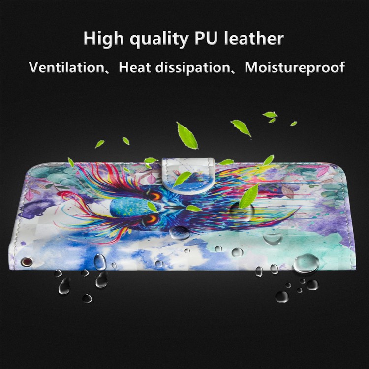 Pattern Printing Leather Wallet Case for Huawei P20 Lite / Nova 3e - Bird Pattern-5