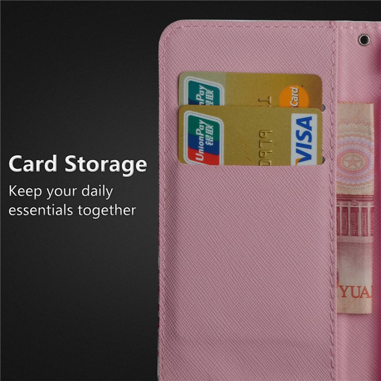 Pattern Printing Leather Wallet Case for Huawei P20 Lite / Nova 3e - Bird Pattern-9