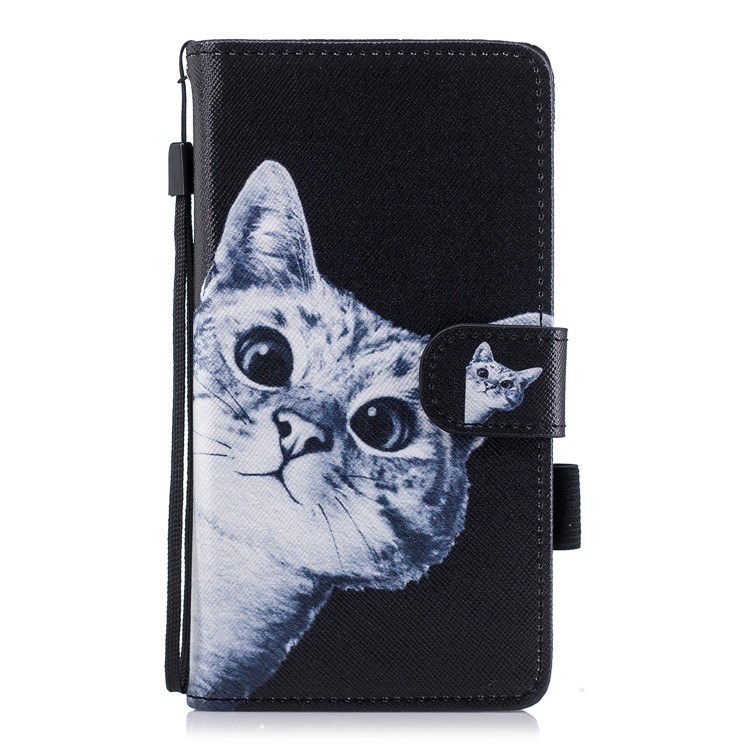Pattern Printing Wallet Leather Stand Case for Huawei P20 Lite / Nova 3e - Cat Pattern-1