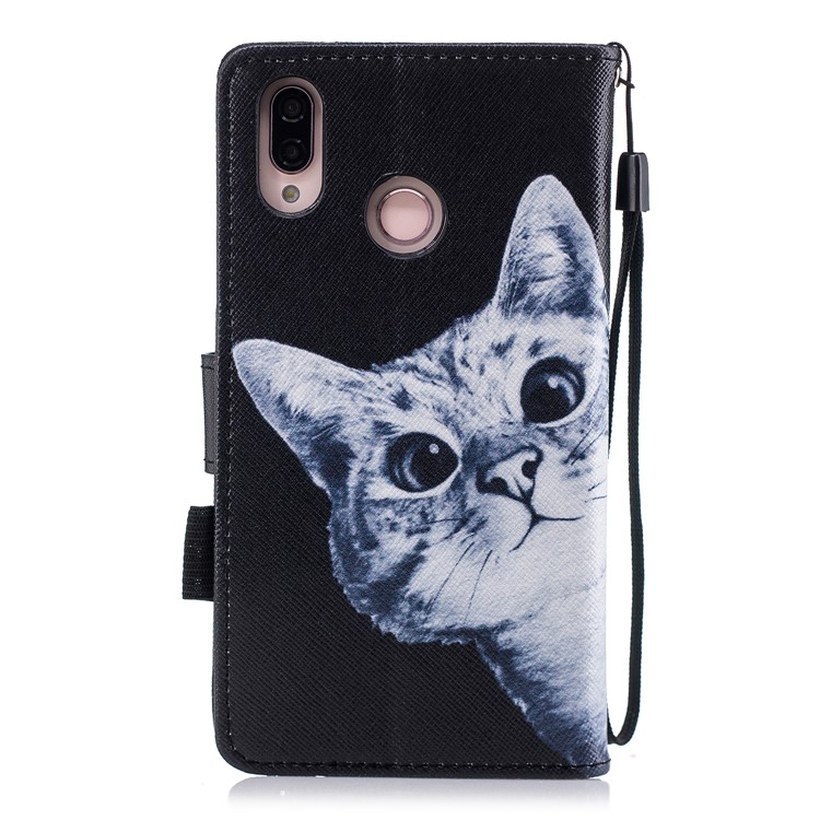 Pattern Printing Wallet Leather Stand Case for Huawei P20 Lite / Nova 3e - Cat Pattern-2