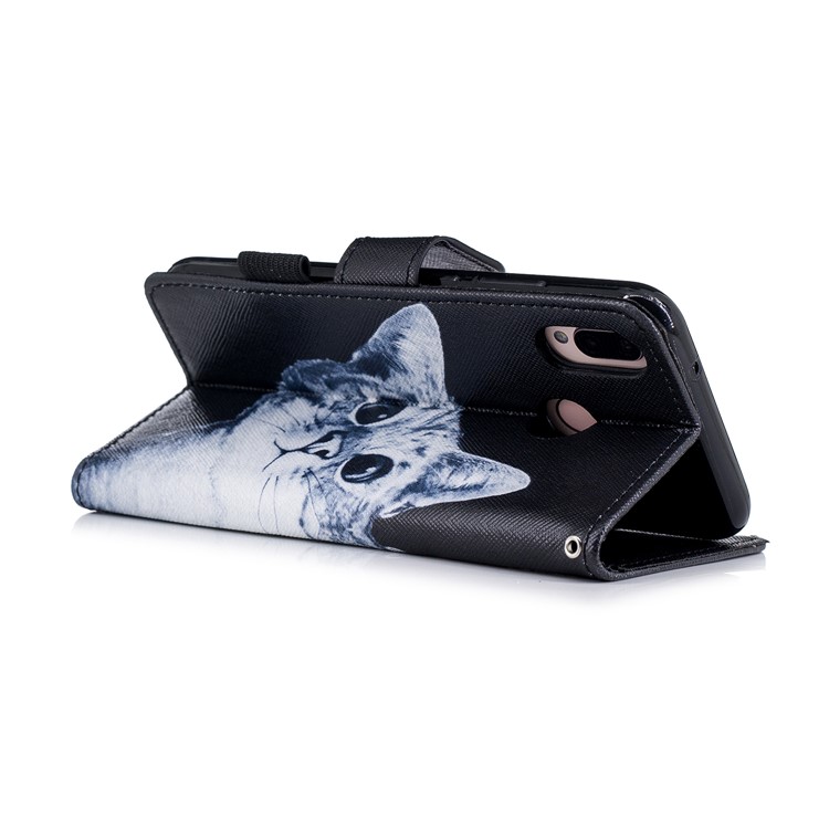 Pattern Printing Wallet Leather Stand Case for Huawei P20 Lite / Nova 3e - Cat Pattern-3
