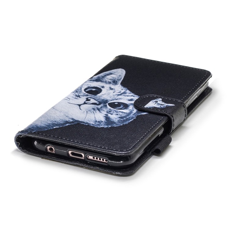 Pattern Printing Wallet Leather Stand Case for Huawei P20 Lite / Nova 3e - Cat Pattern-5