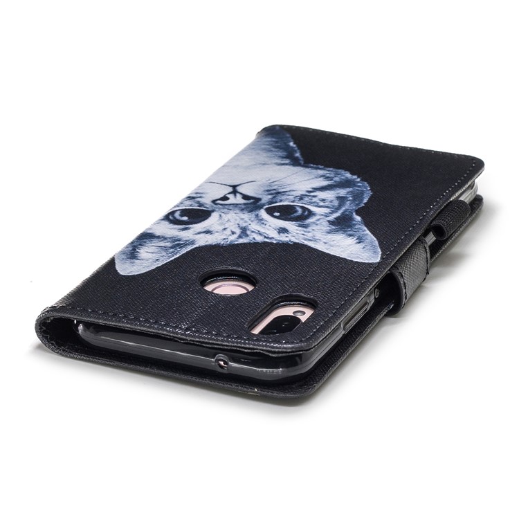 Pattern Printing Wallet Leather Stand Case for Huawei P20 Lite / Nova 3e - Cat Pattern-6