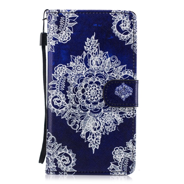 Pattern Printing Cross Texture Leather Wallet Stand Shell for Huawei P20 Lite / Nova 3e (China) - Ancient Pattern-2
