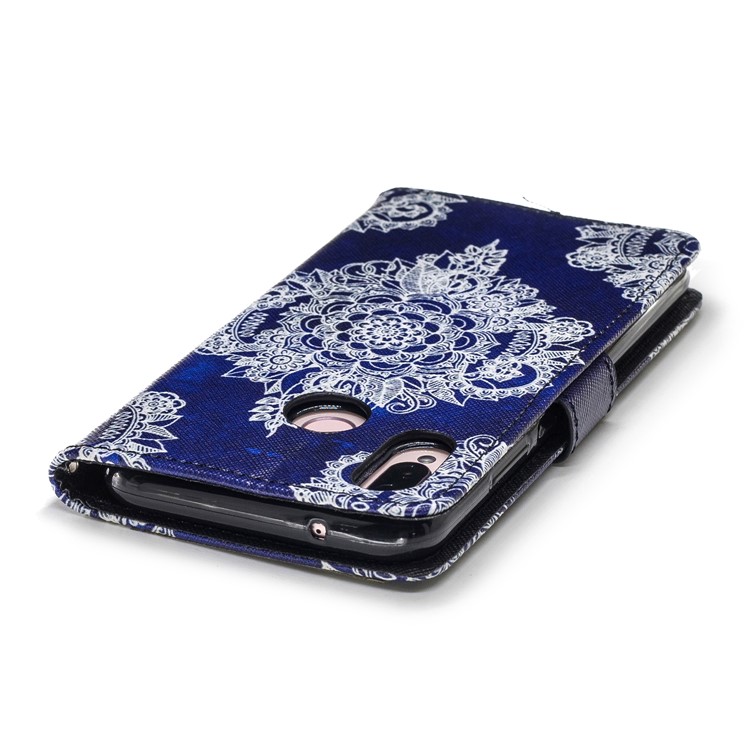 Pattern Printing Cross Texture Leather Wallet Stand Shell for Huawei P20 Lite / Nova 3e (China) - Ancient Pattern-7