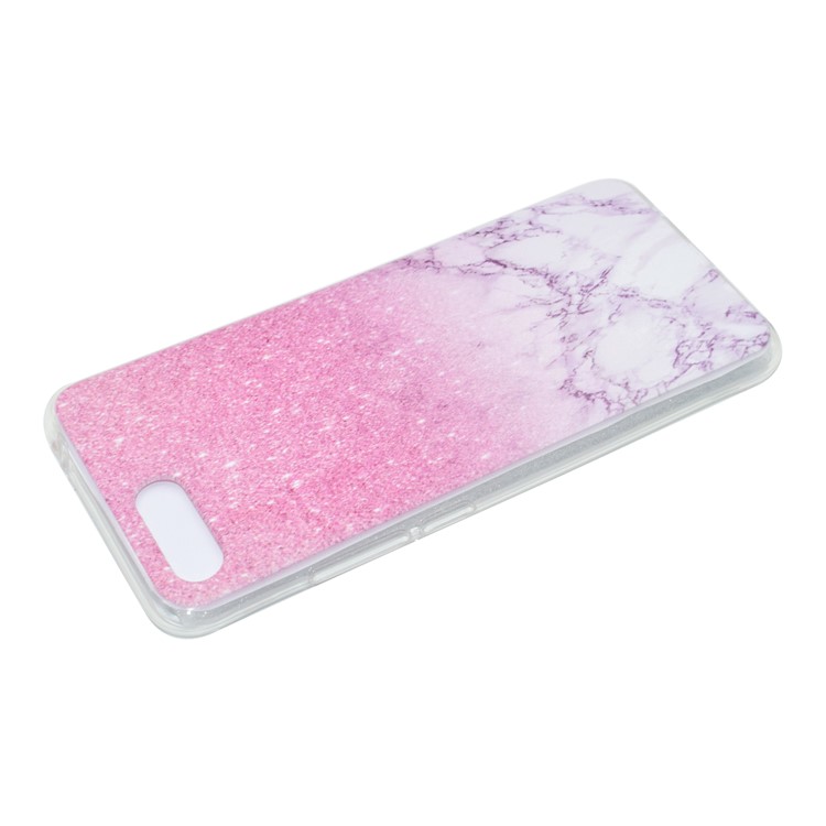 Patterned Soft TPU Protective Case Cover for Huawei Honor 10 - Pink Marble Pattern-3