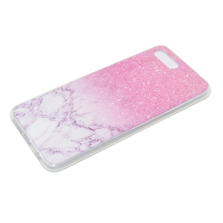 Patterned Soft TPU Protective Case Cover for Huawei Honor 10 - Pink Marble Pattern-4