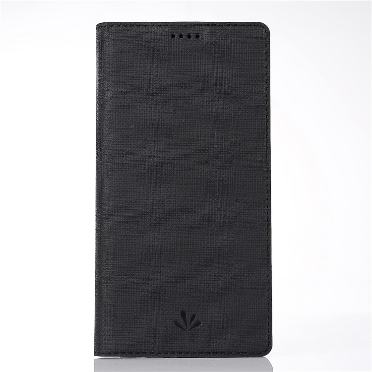 VILI DMX Cross Texture Card Holder Leather Stand Case Cover for Huawei Honor 10 - Black-2
