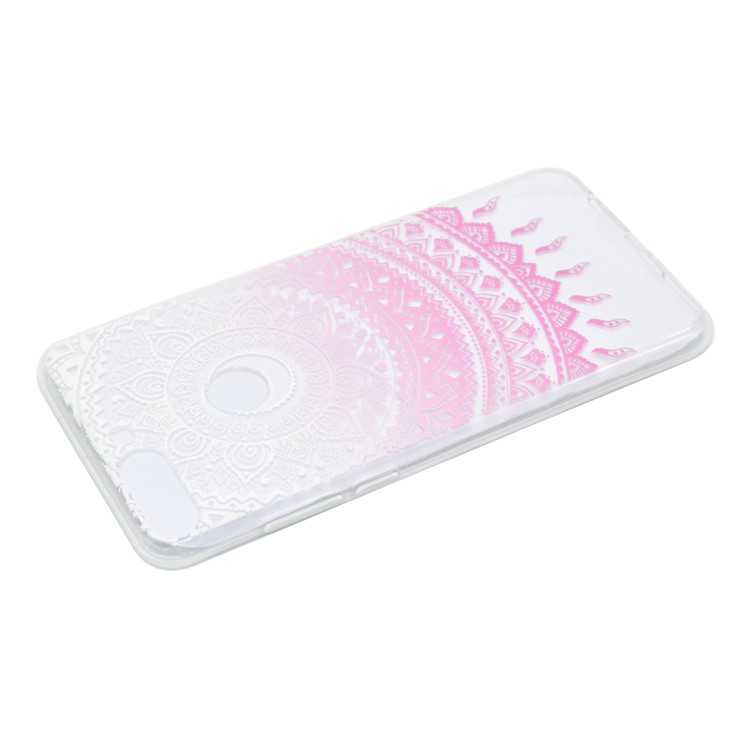 Pattern Printing Soft TPU Phone Case for Huawei Honor 7C / Enjoy 8 - Pink Mandala-3
