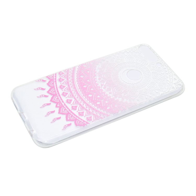 Pattern Printing Soft TPU Phone Case for Huawei Honor 7C / Enjoy 8 - Pink Mandala-4