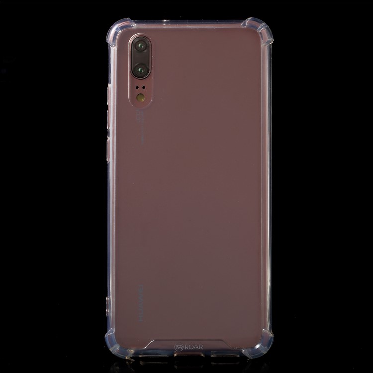 ROAR KOREA Hybrid Clear Acrylic Back + TPU Edge Shockproof Protection Case for Huawei P20-2