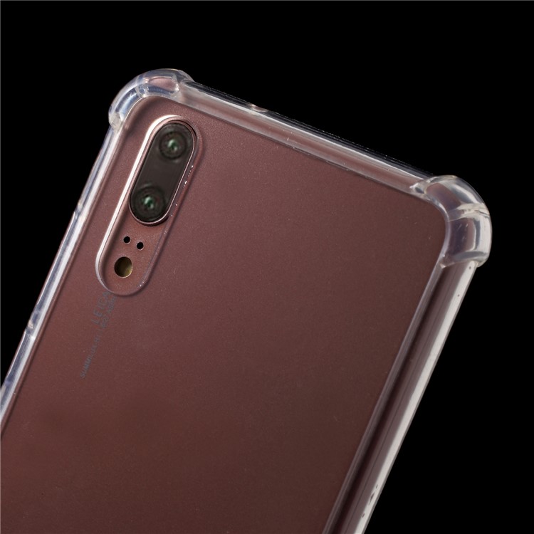 ROAR KOREA Hybrid Clear Acrylic Back + TPU Edge Shockproof Protection Case for Huawei P20-4