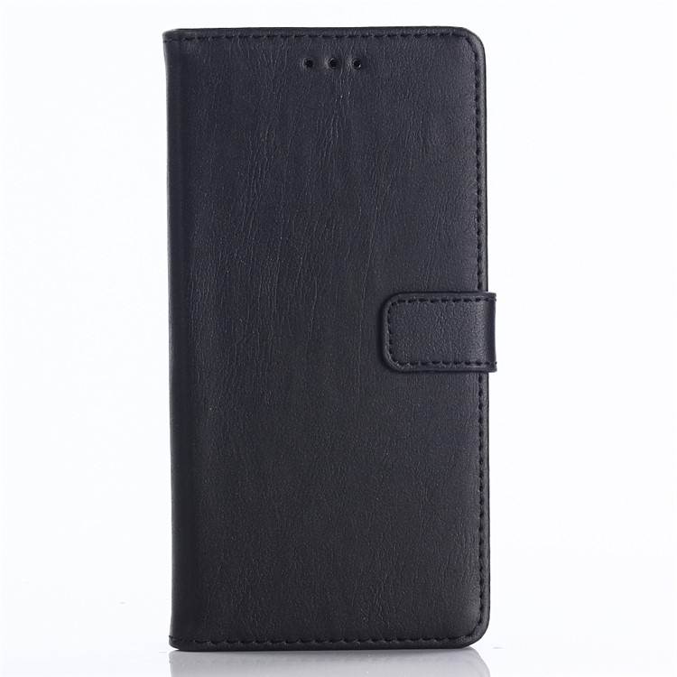 Crazy Horse Texture Retro Style Leather Wallet Case for Huawei Honor 10 - Black-1