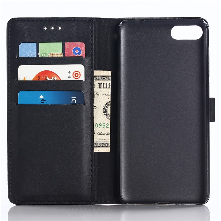 Crazy Horse Texture Retro Style Leather Wallet Case for Huawei Honor 10 - Black-3