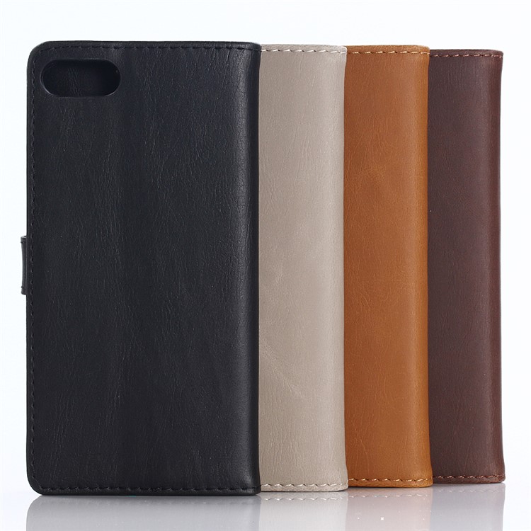 Crazy Horse Texture Retro Style Leather Wallet Case for Huawei Honor 10 - Black-7