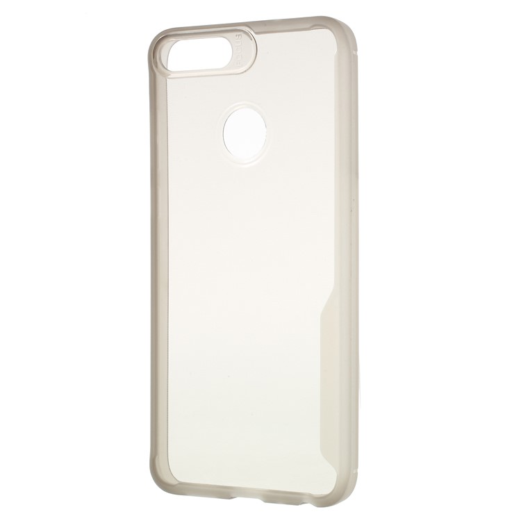 A Caixa Macia Do Telefone De TPU Da Absorção De Choque Para O Huawei P Esperto / Aprecia 7S - Cinzento-2