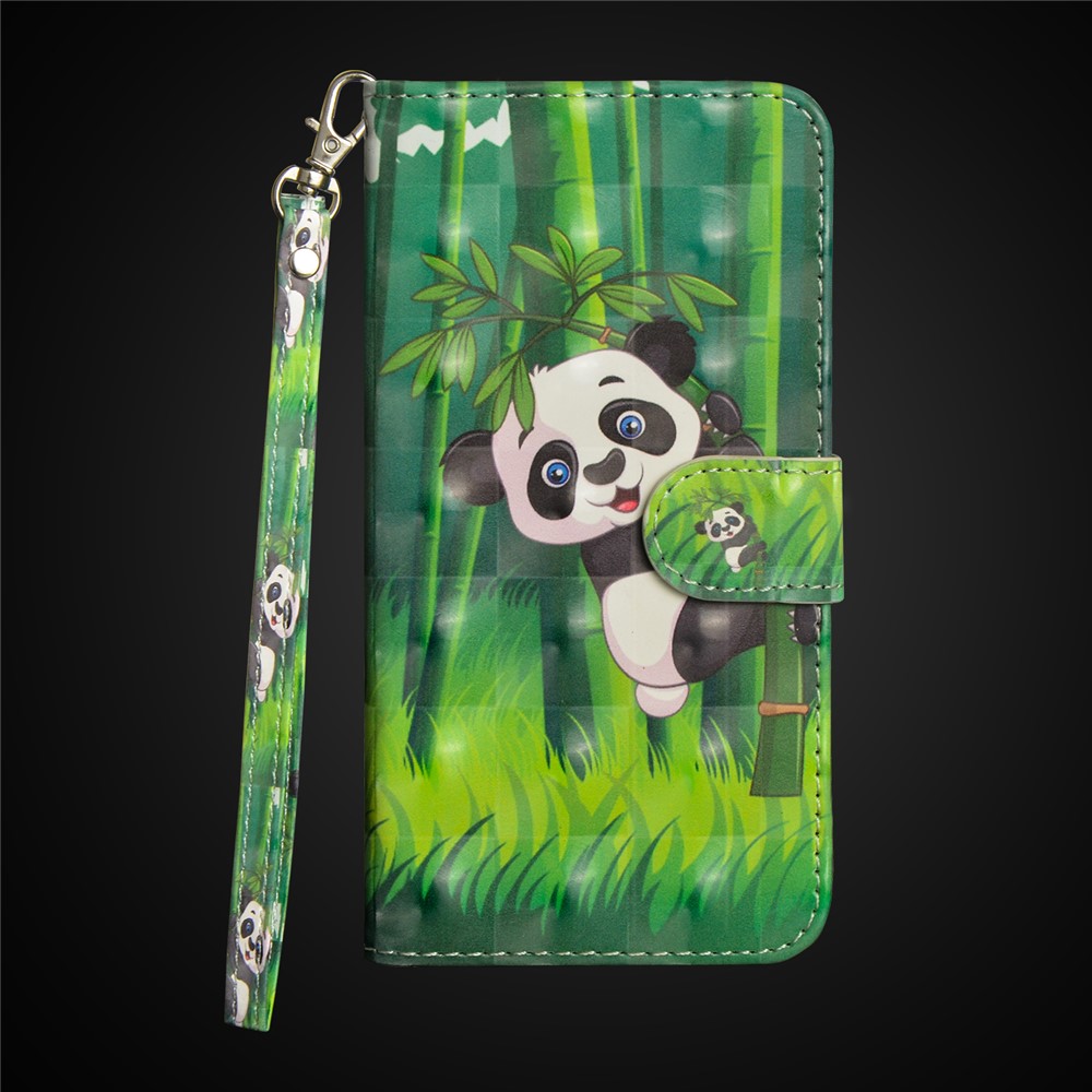Pattern Printing Wallet Stand Leather Flip Case Cover for Huawei P20 Pro - Panda-3