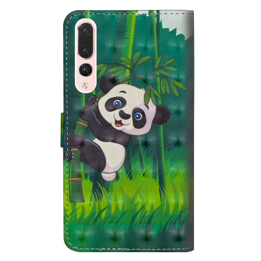 Pattern Printing Wallet Stand Leather Flip Case Cover for Huawei P20 Pro - Panda-5