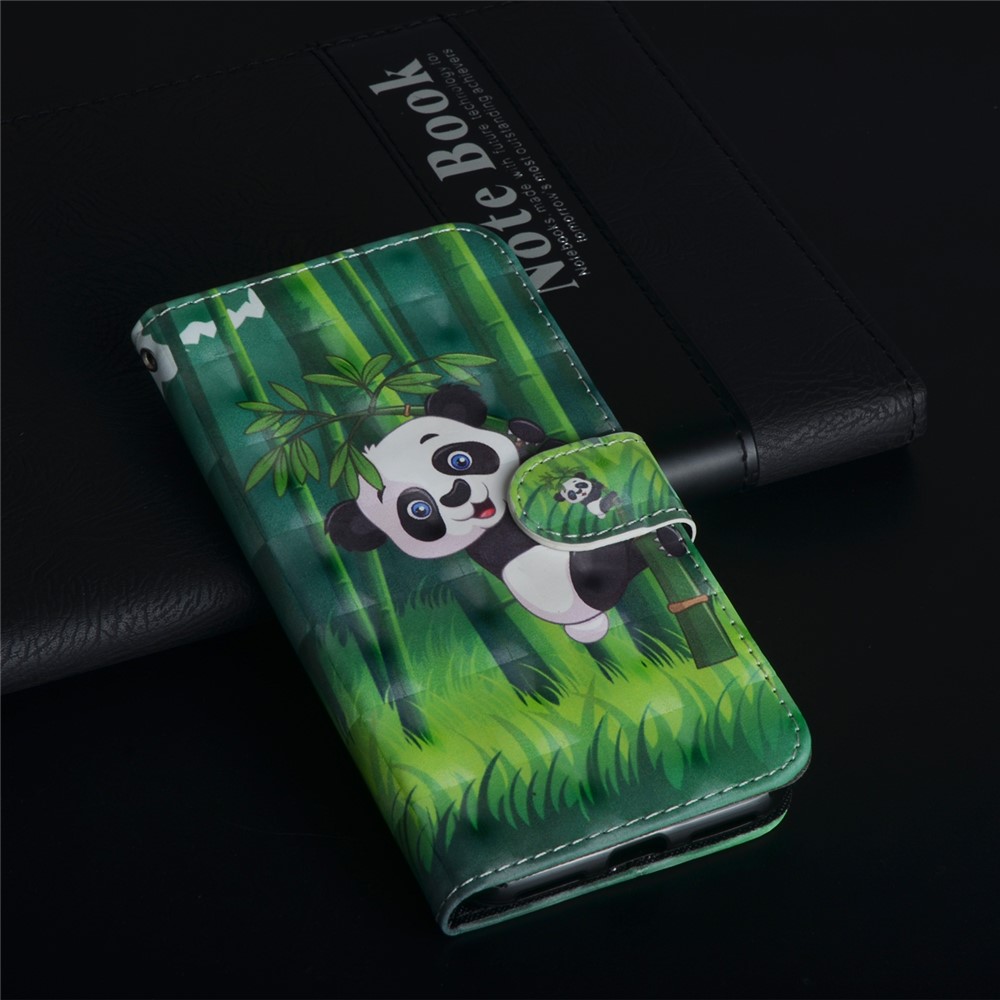 Pattern Printing Wallet Stand Leather Flip Case Cover for Huawei P20 Pro - Panda-7