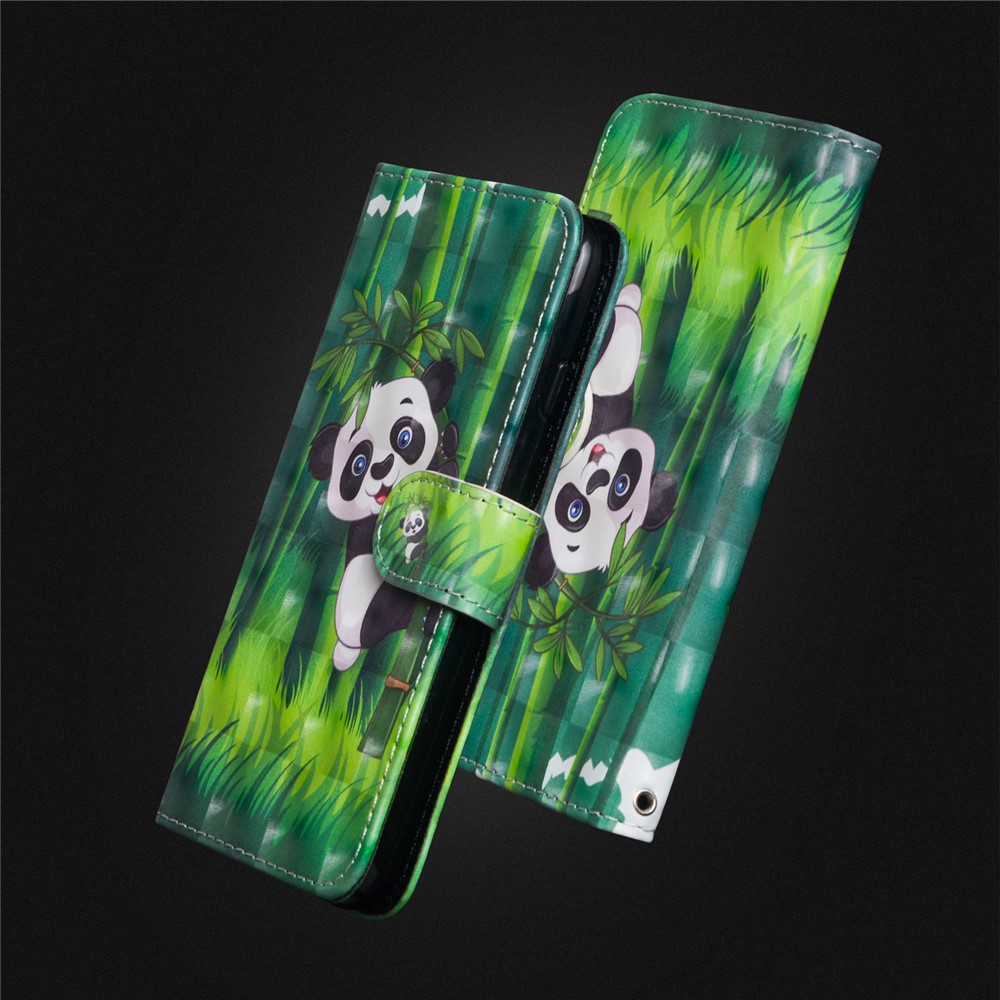 Pattern Printing Wallet Stand Leather Flip Case Cover for Huawei P20 Pro - Panda-9