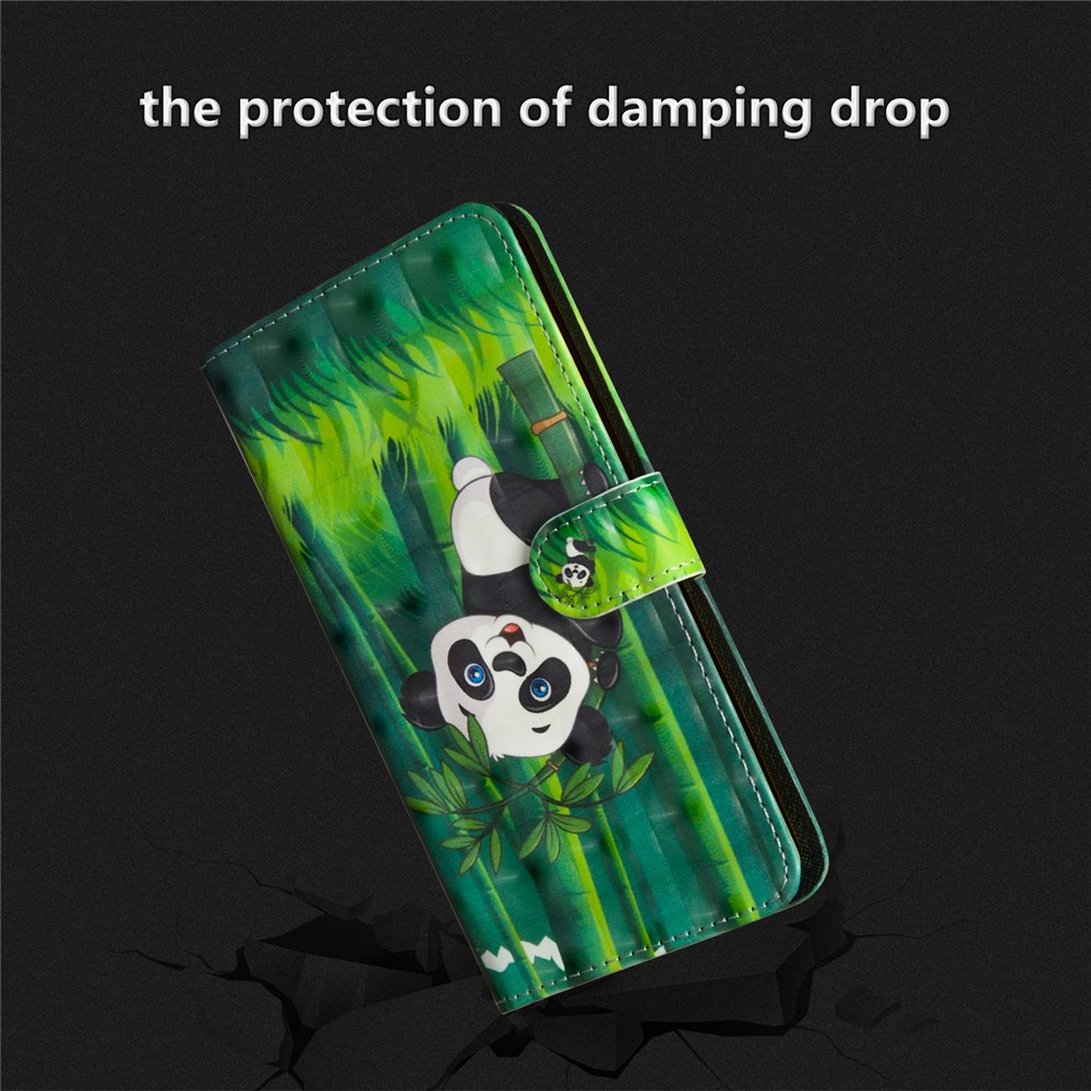 Pattern Printing Wallet Stand Leather Flip Case Cover for Huawei P20 Pro - Panda-13