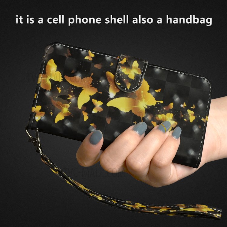 Pattern Printing Leather Wallet Case for Huawei Y6 (2018)/Honor 7A (without Fingerprint Sensor) - Butterfly Pattern-11