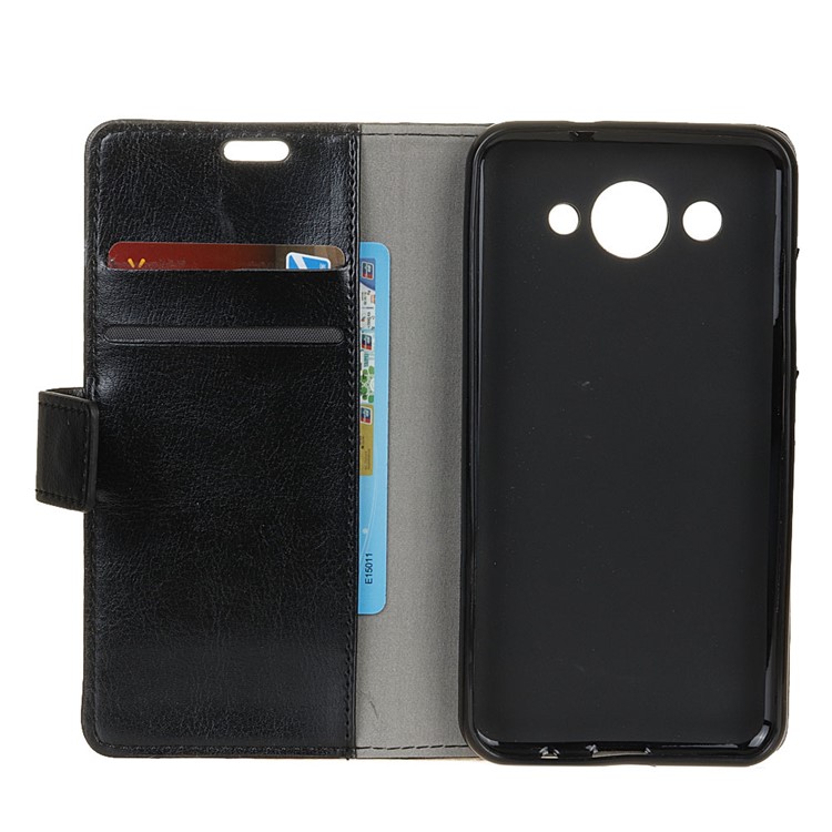 Pattern Printing Wallet Leather Mobile Phone Cover Case for Huawei Y3 (2018) / Y3 (2017) - Fierce Wolf-4