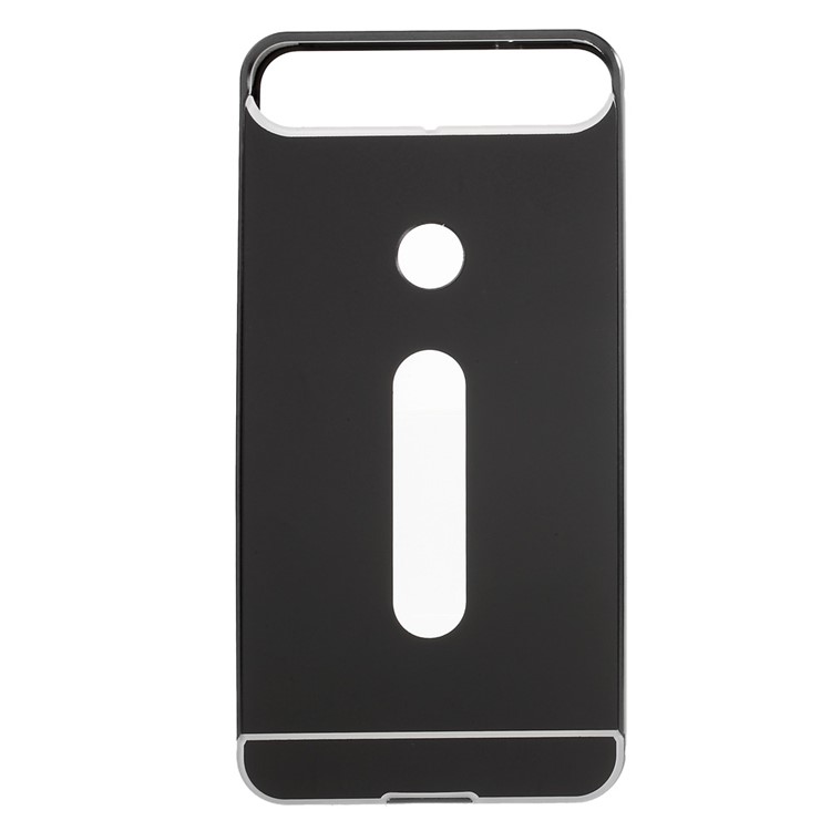 Sliding Metal Bumper PC Back Case for Huawei Nexus 6P - Black-2