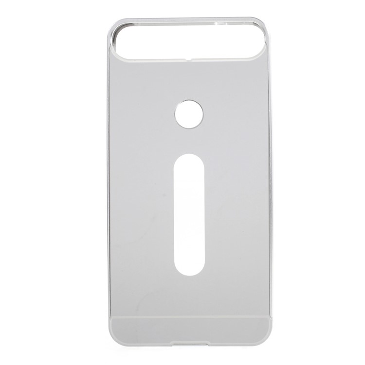 Metal Bumper Sliding PC Back Cover for Huawei Nexus 6P - Silver-2
