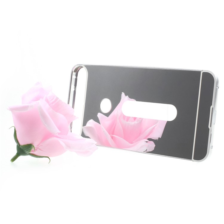 Metal Bumper Sliding PC Back Cover for Huawei Nexus 6P - Silver-3