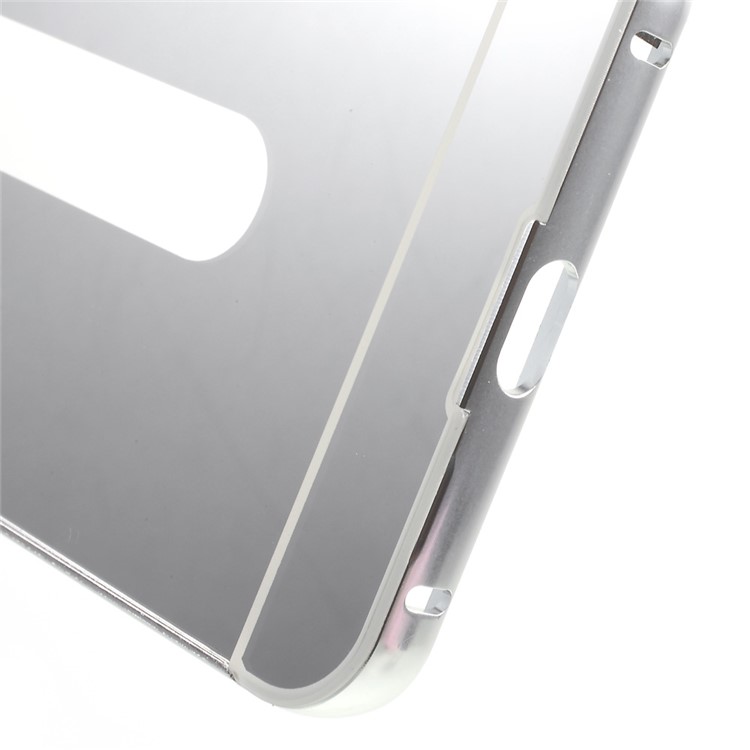 Metal Bumper Sliding PC Back Cover for Huawei Nexus 6P - Silver-5