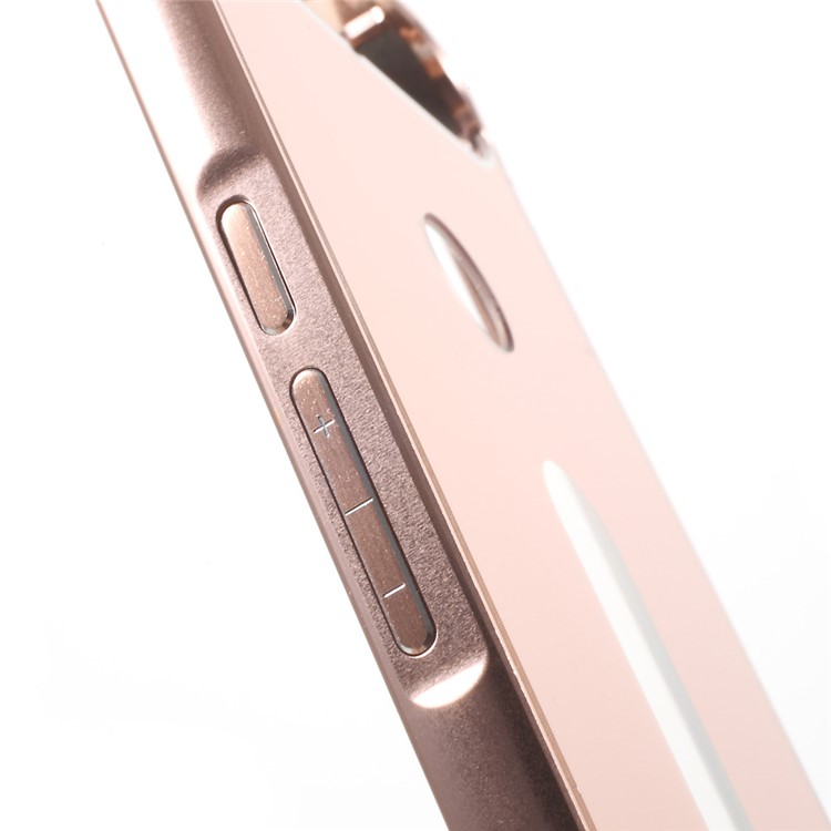 Sliding Metal Frame PC Cover Case for Huawei Nexus 6P - Rose Gold-5