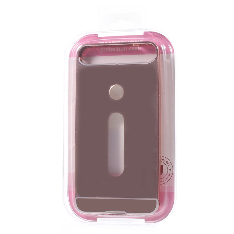 Sliding Metal Frame PC Cover Case for Huawei Nexus 6P - Rose Gold-8