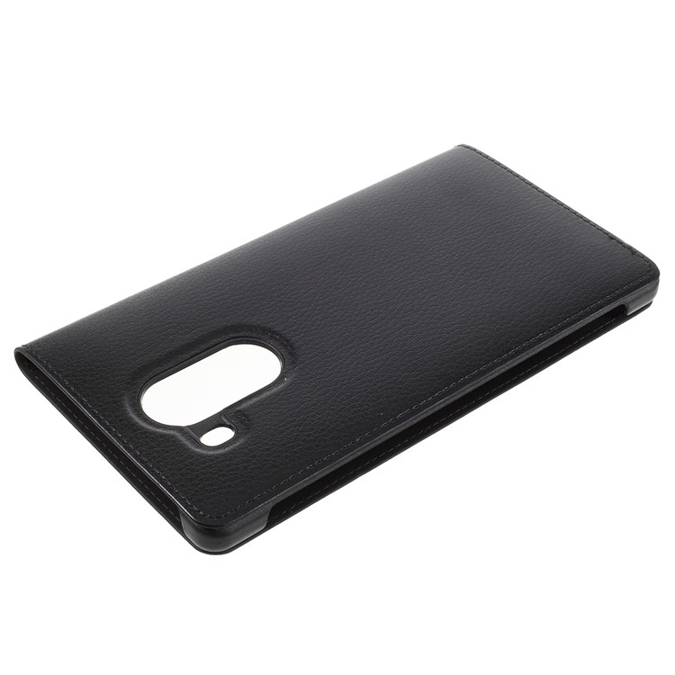 Window View Flip Litchi Leather Cover for Huawei Ascend Mate8 - Black-4