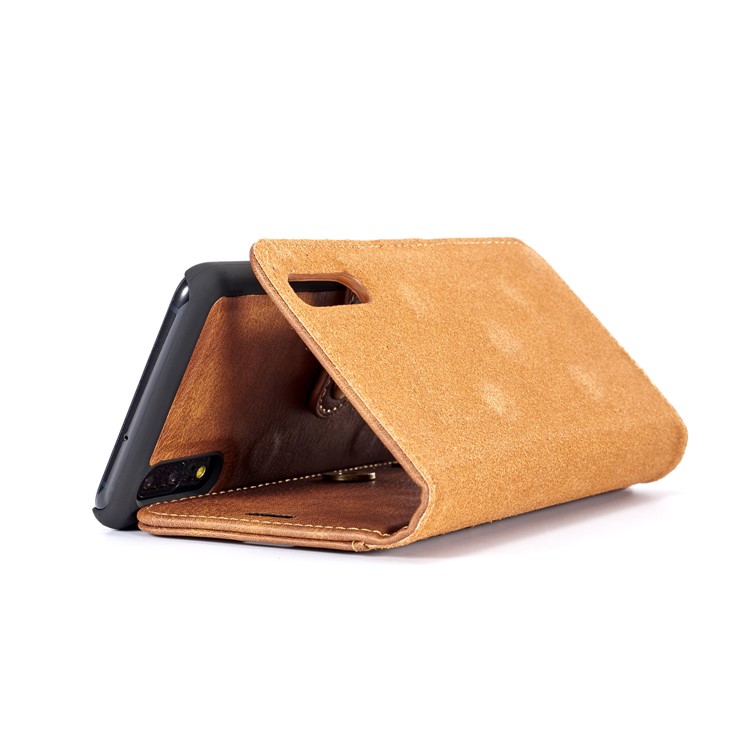 DG.MING for Huawei P20 Detachable 2-in-1 Split Leather Wallet + PC Protective Case - Brown-10