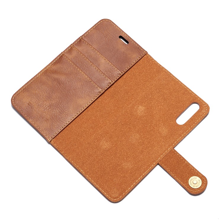 DG.MING for Huawei P20 Detachable 2-in-1 Split Leather Wallet + PC Protective Case - Brown-11