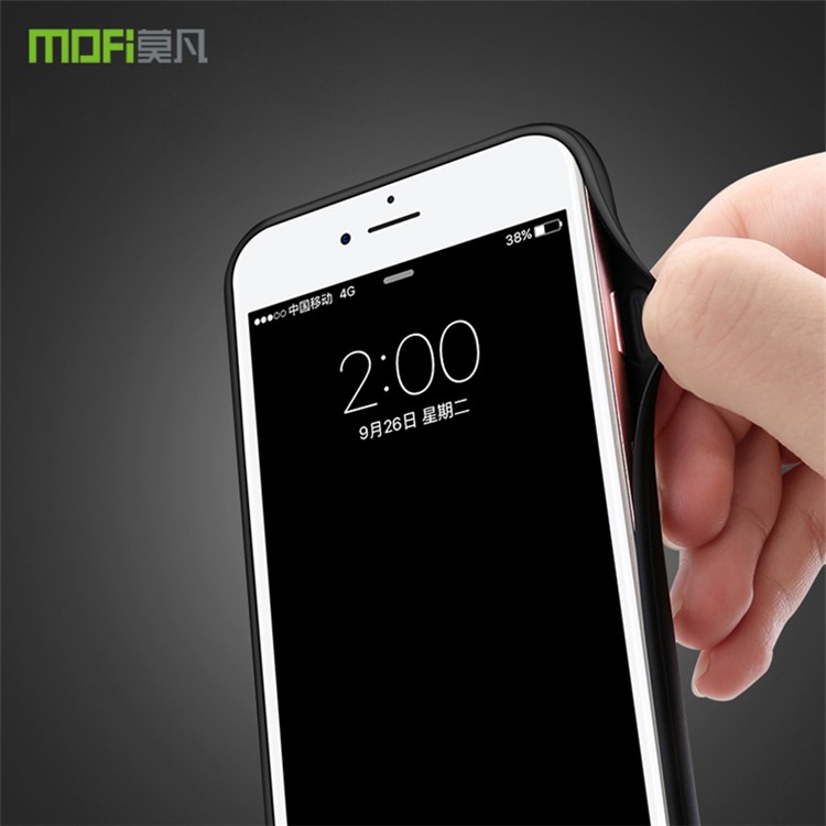 MOFI Honor Series Woven Texture PU Leather Coated PC + TPU Hybrid Case for Huawei P Smart /Enjoy 7S - Black-5