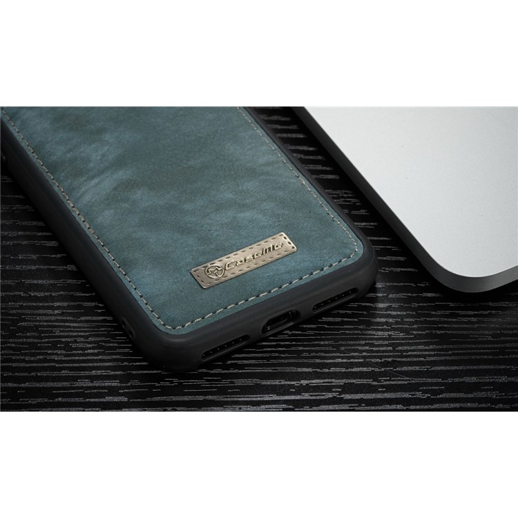 CASEME Accesorio De La Caja Del Teléfono De La Billetera Multi-ranura Cuero Vintage Para Huawei P20 - Azul-6